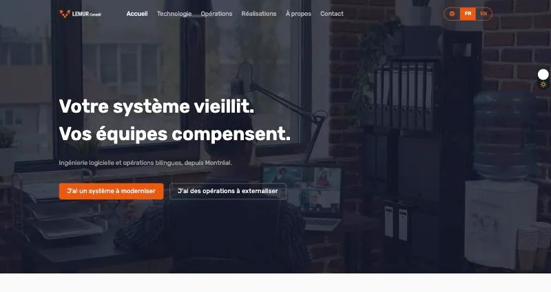 Home page of lemur-conseil.ca